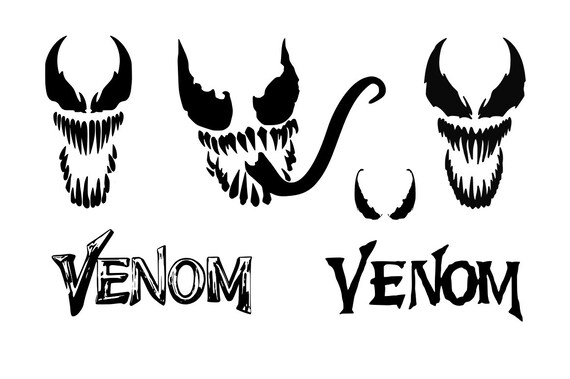 Monster Face Venom Bundle Design Cut File Stencil Silhouette Cricut Svg Png  Dxf Pdf Sticker Template Cutting File - Etsy