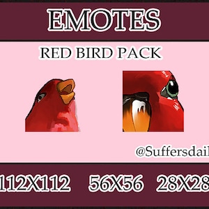 Pájaro rojo Emotes