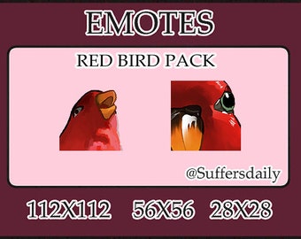 Roter Vogel Emotes