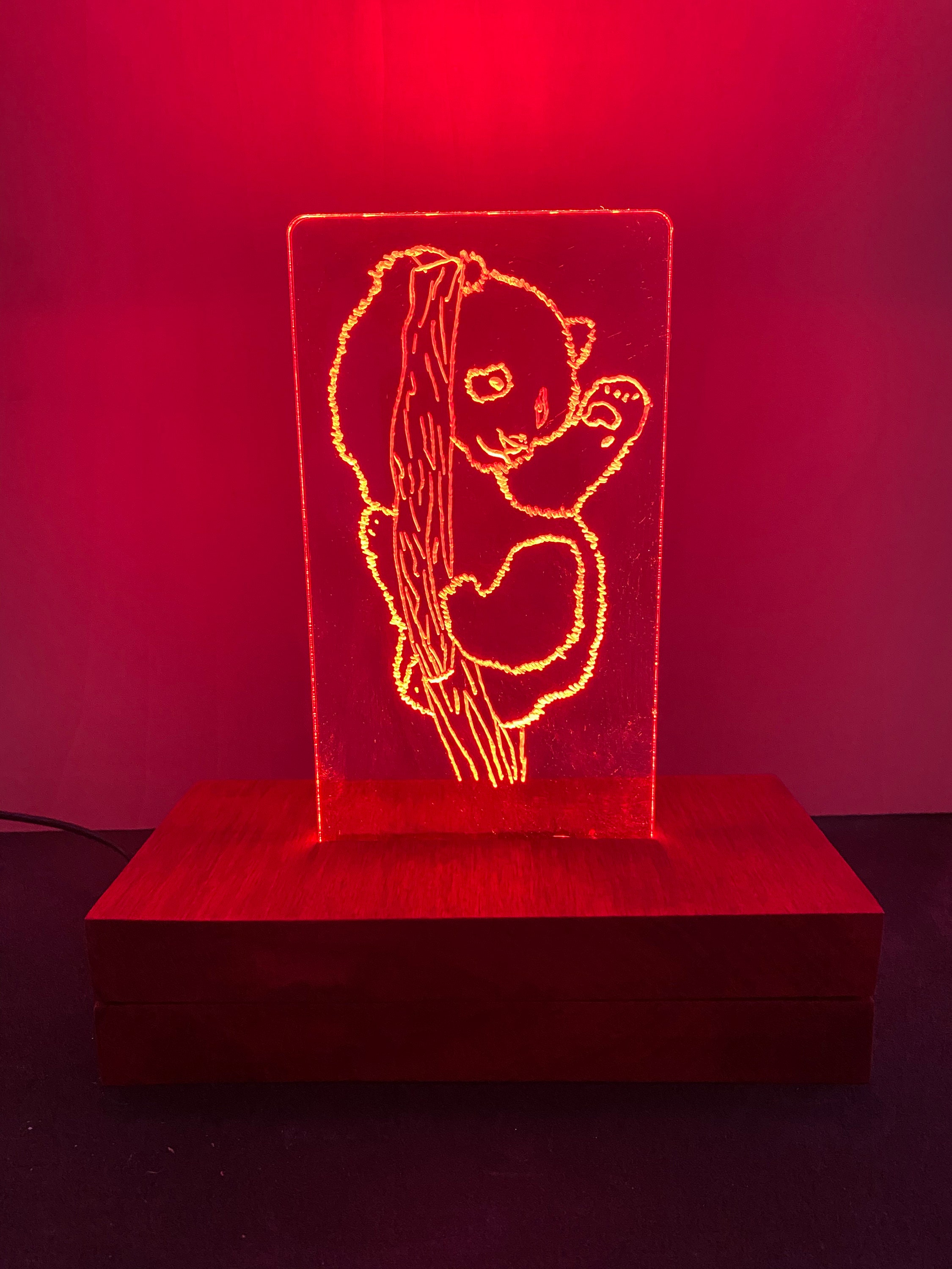 Plexiglas display 10x20 illuminated with desired motif Etsy