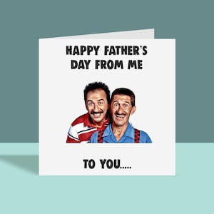 De mí para ti - Tarjeta del Día del Padre / Tarjeta de felicitación inspirada en Chuckle Brothers, para él, tamaño A6