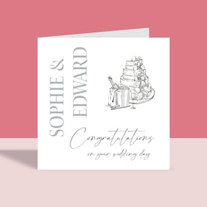 Felicitaciones por el día de su boda: tarjeta de boda personalizada, Sr. y Sra., Sr. y Sr., Sra. y Sra., tarjeta para la futura pareja