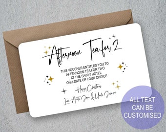 Personalised Custom | Gift Voucher, Gift Card, Ticket,
