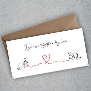 Monedero de boda personalizado / Sobre para vale de regalo / Tarjeta de dinero de boda / Monedero para boda