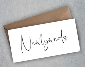 Personalised Wedding Money Wallet | Gift Voucher Envelope | Wedding Money Card | Money Wallet & Card Set for Wedding