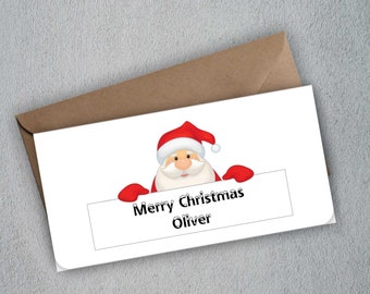 Personalised Christmas Money Wallet | Gift Voucher Envelope | Christmas Money Card | Gift for Friends | Xmas Money Wallet