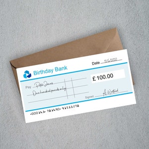 Personalised Birthday Money Wallet | Gift Voucher Envelope | Birthday Money Card | Gift for Friends | Treat Yourself