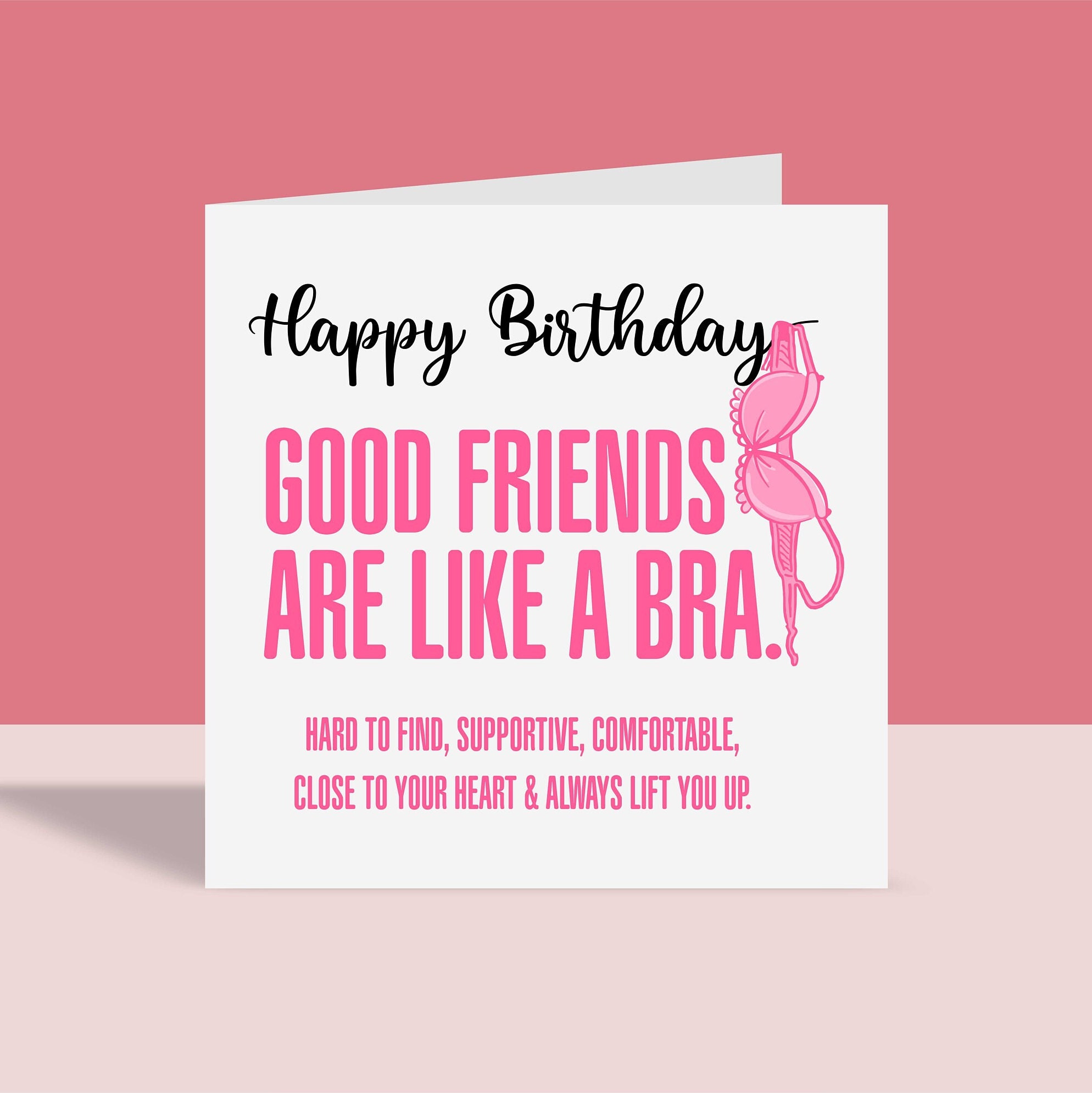 Bosom Buddy, Funny Friendship Birthday Greeting Card Bosom Buddy, Funny Friendship Birthday Greeting Card