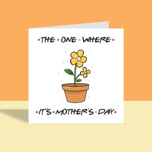 Tarjeta inspirada en Friends: tarjeta para el Día de la Madre / Tarjeta de felicitación para mamá, mamá, A6