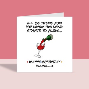 Amigos inspirados - Tarjeta de felicitación de cumpleaños / Tarjeta de felicitación personalizada, Feliz cumpleaños