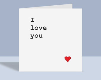 I Love You - Romantic Love Card | Greetings Card, Love, Hearts, For Him For Her, Romantic