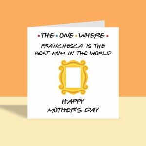El que / La mejor mamá del mundo - Tarjeta personalizada para el Día de la Madre, Día de la Madre, Para ella,