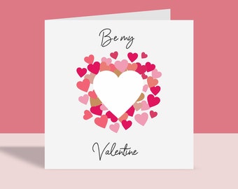 Be My Valentine - Romantic Love Card | Greetings Card, Love, Hearts, Wishes, For Him For Her, Romantic