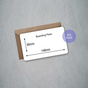 Personalised Custom Gift Airline Ticket , Boarding Pass, Gift Card, image 5
