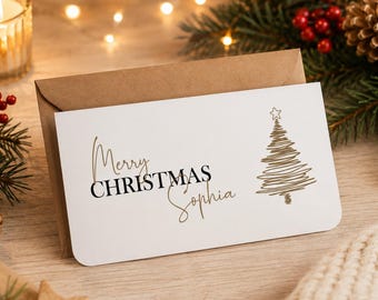 Personalised Christmas Money Wallet | Gift Voucher Envelope | Christmas Money Card | Gift for Friends | Xmas Money Wallet