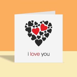 I Love You Hearts- Romantic Love Card | Greetings Card, Love, Hearts, For Him For Her, Romantic,