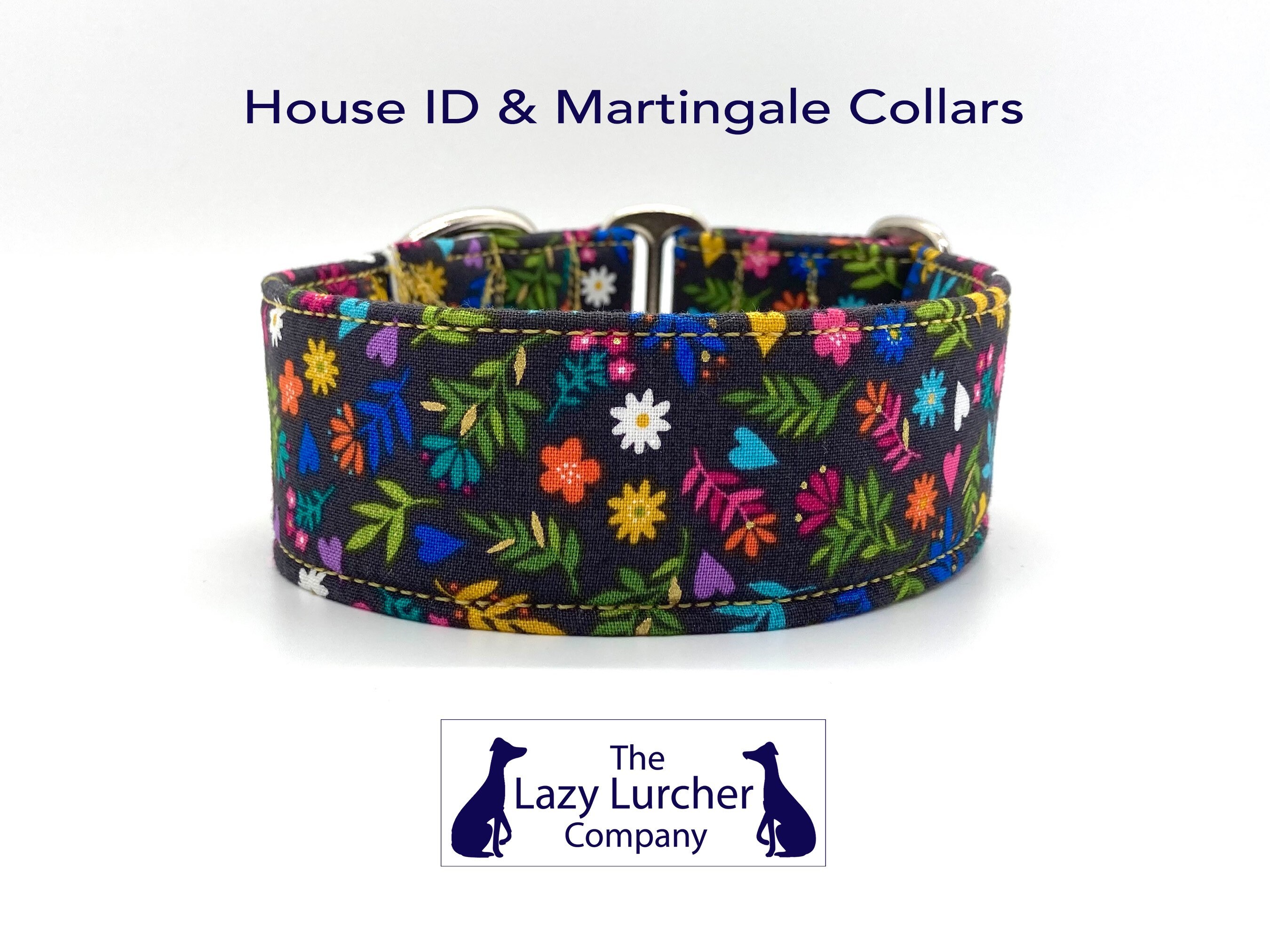 Greyhound Collar House ID or Martingale Collars Lurchers Etsy UK