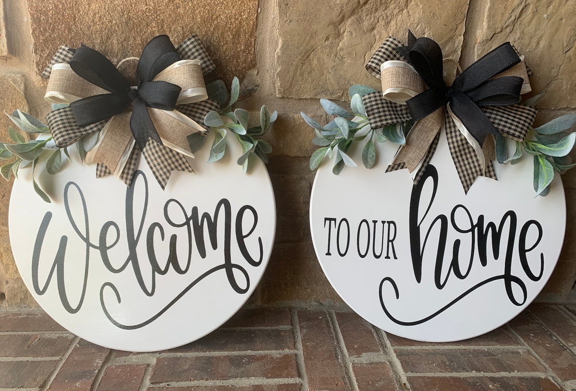 Double Door wood hanger Double Door Wreath Etsy