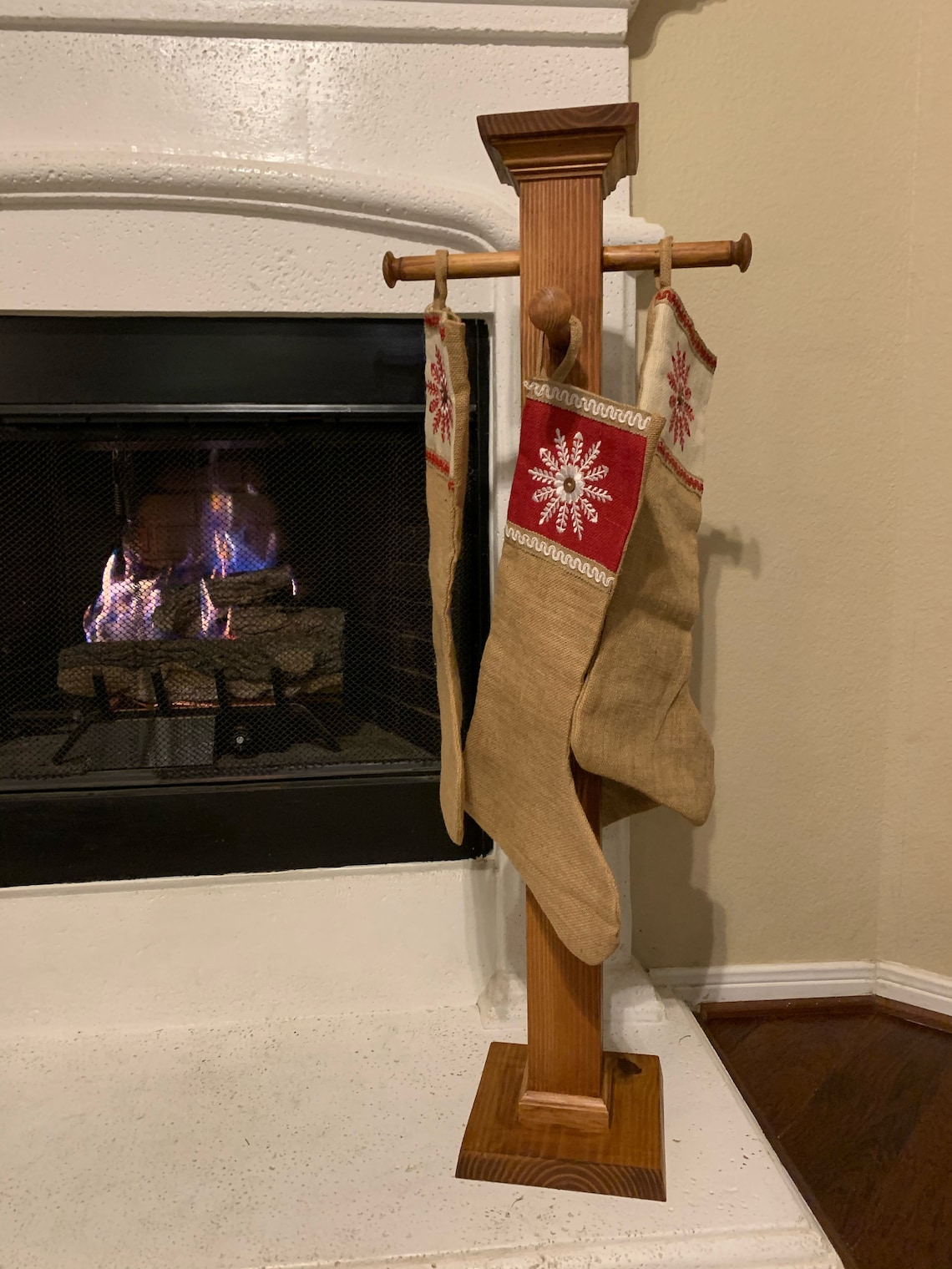 Christmas Stocking Holder Christmas Stocking Hanger Standing Etsy Standing Christmas Stocking Holder