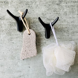 Wall Hooks (Set of 2) | Coat Hooks, Zinc Wall Hooks, Minimalist Wall Storage, Coat Rack, Coat Hanger, Garment Rack
