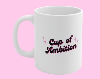 Taza de manifestación de la ambición, regalo de Girl Boss Babe, taza de Dolly Parton, taza de café Boss Lady, regalo para su chica, regalo Boss
