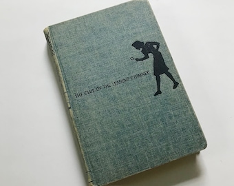 1949 Edition of Nancy Drew's "The Clue of the Leaning Chimney" || Hardcover Book || Carolyn Keene