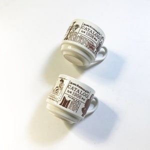 Sears, Roebuck & Co Catalog 1906 Printed Pair of Ceramic Mugs