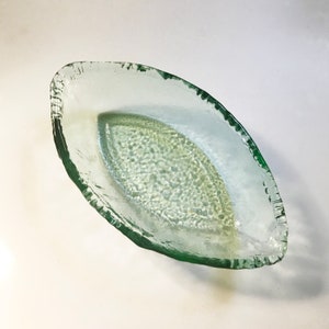 Oversized Aqua Colored Heavy Glass Succulent Planter w/ Ripple Detail || Home Decor || Votive Candle Holder