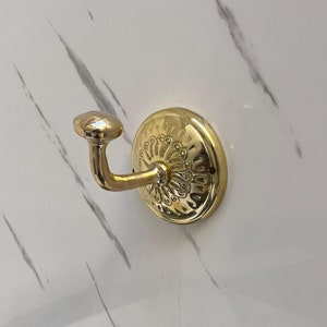 Brass wall hook for doors and bathrooms, Modern Wall Hook, Hook Bathroom decor