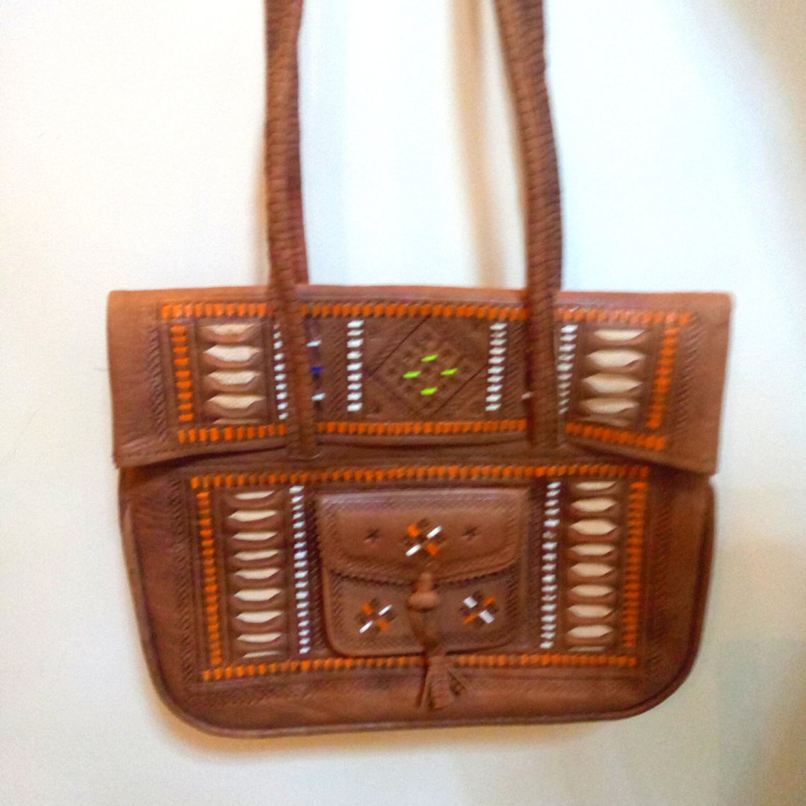 Authentic Moroccan Leather Bag Vintage Women Bag Handmade Etsy