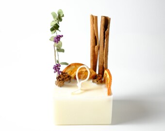 Handmade Cinnamon Candle, Cinnamon Stick Candle