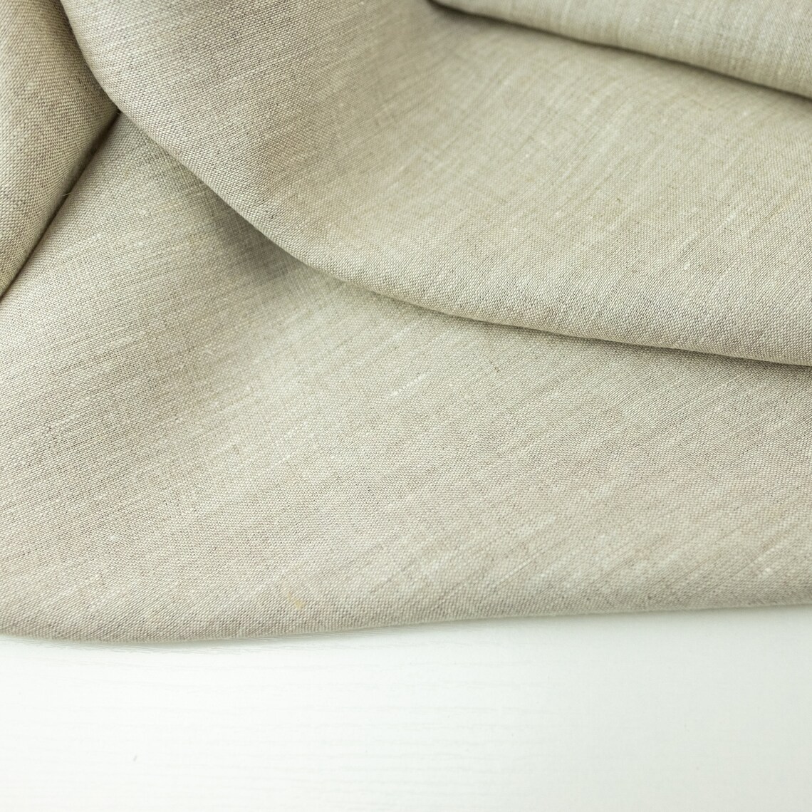 Natural linen fabric. Medium weight linen fabric. 100% Linen. | Etsy