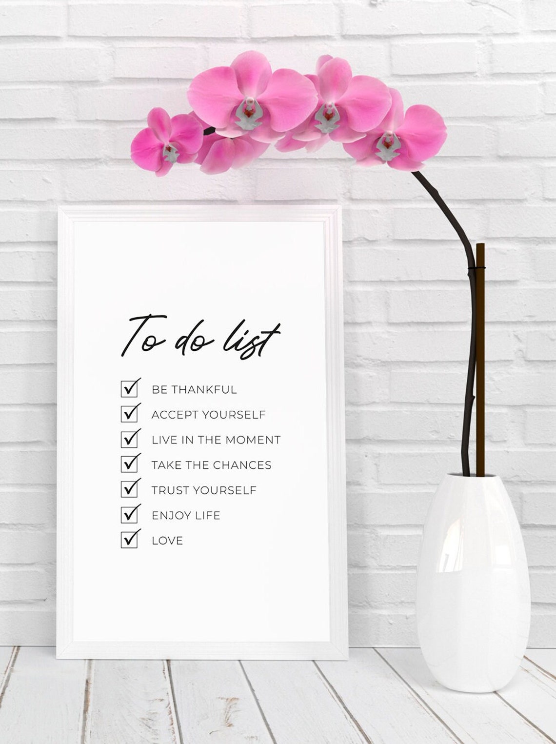 Checklist For Life Poster Digital Download Printable Wall Etsy
