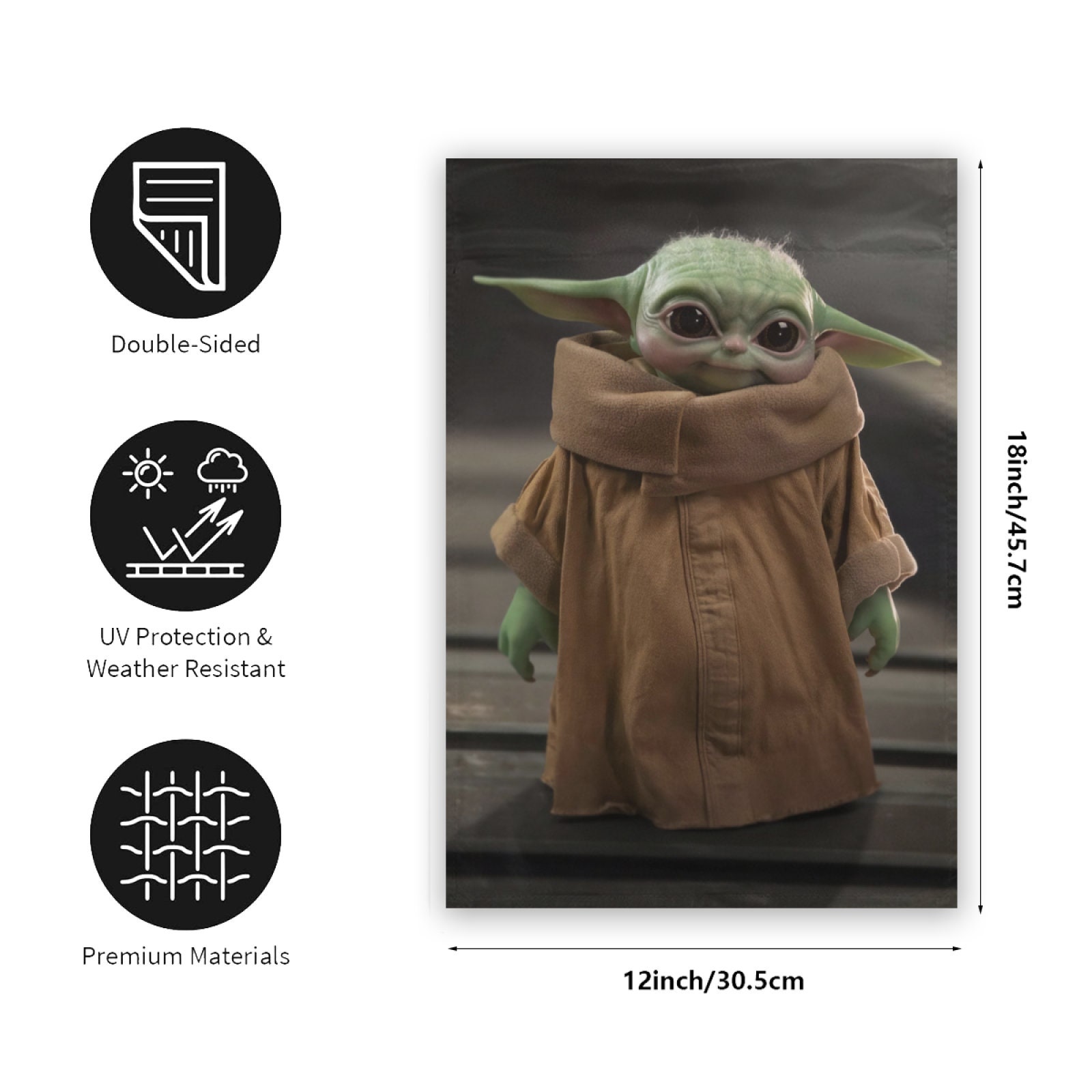 Baby Yoda Garden Flag Star Wars Master Yoda Warming gift