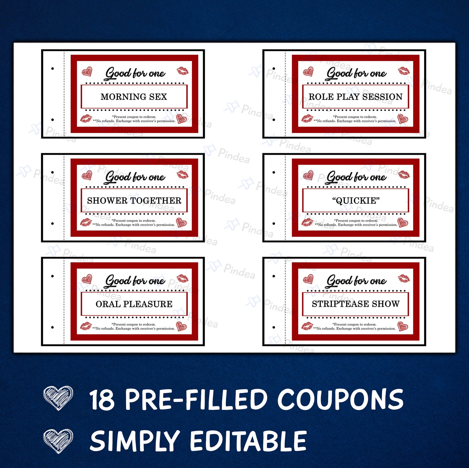 Sex Coupons for Him, Husband, Boyfriend, Anniversary Birthday Gift ...