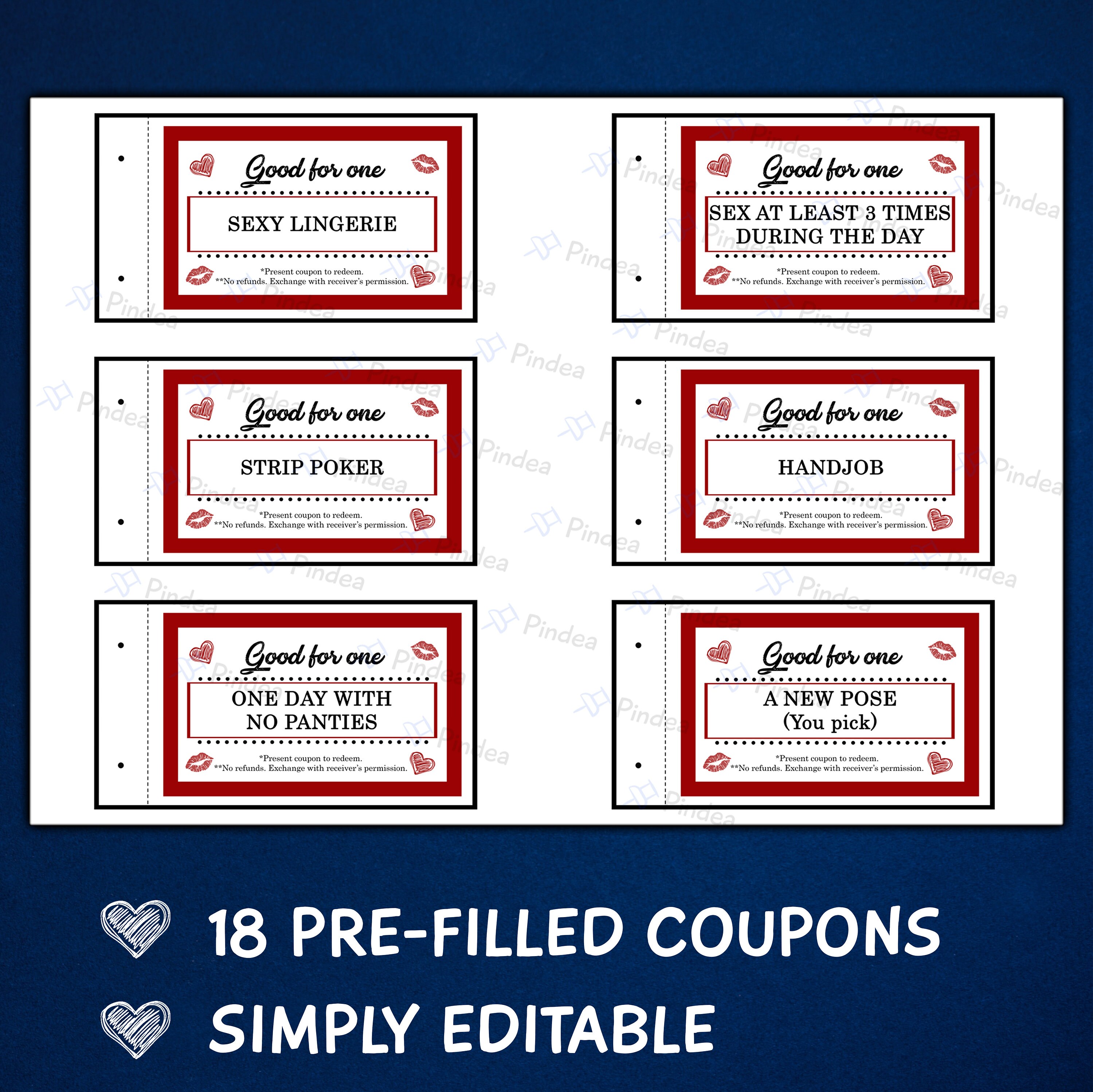 Sex Coupons for Him, Husband, Boyfriend, Anniversary Birthday Gift ...