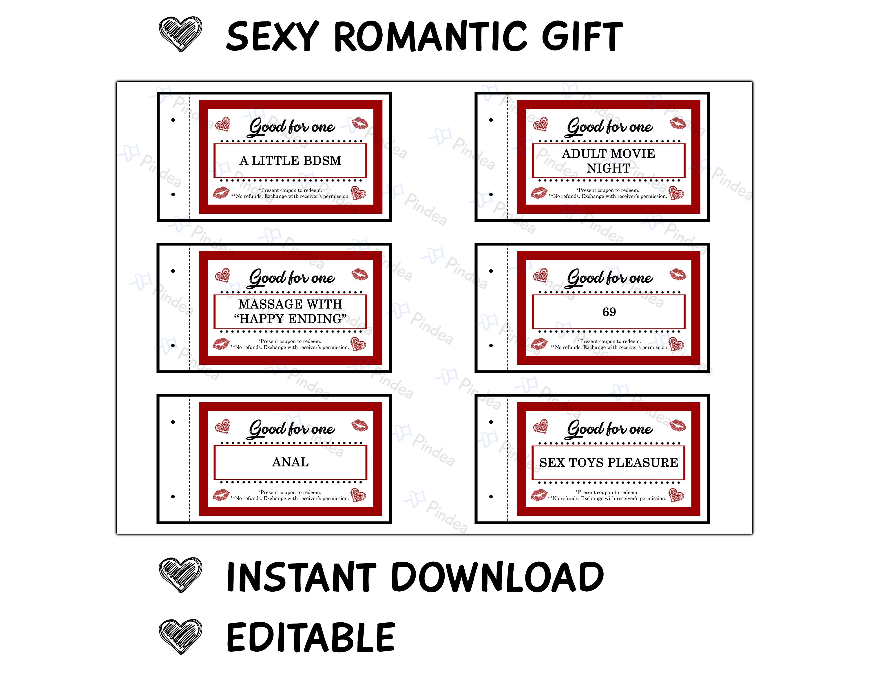 Naughty Coupon Book for Him, Her, Husband, Boyfriend, Girlfriend ...