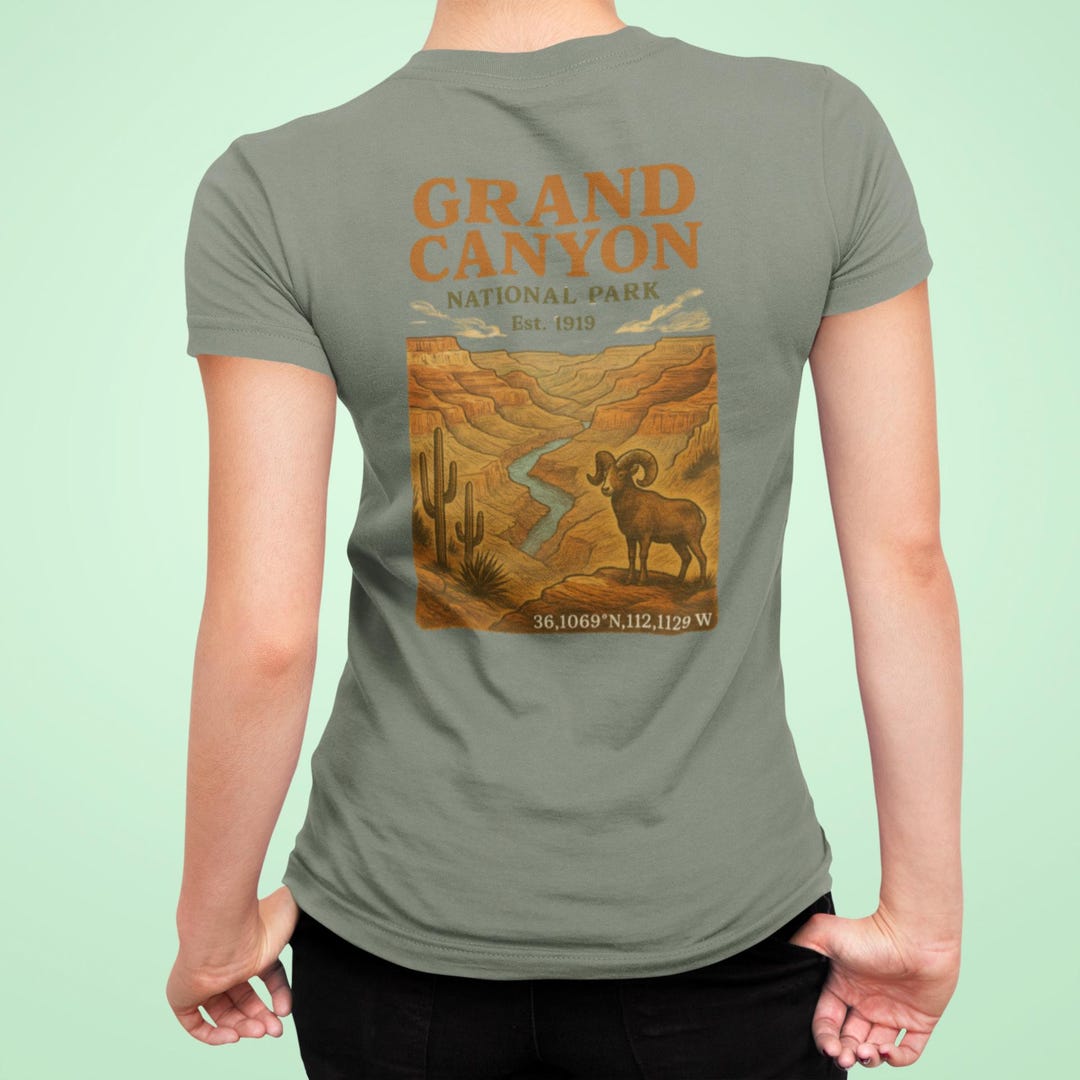 Vintage Grand Canyon National Park Tshirt-unisex Tee- Retro US Parks ...