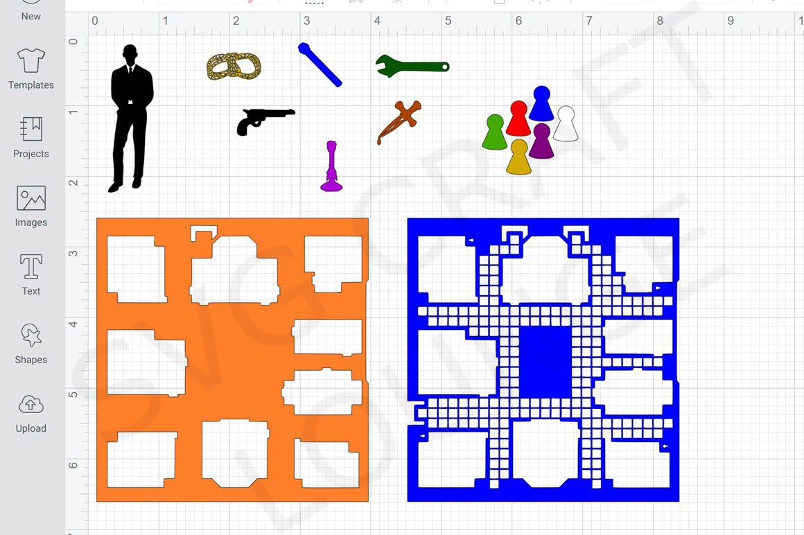Clue-do Inspired Game Pieces SVG Cutting File Digital - Etsy Ireland