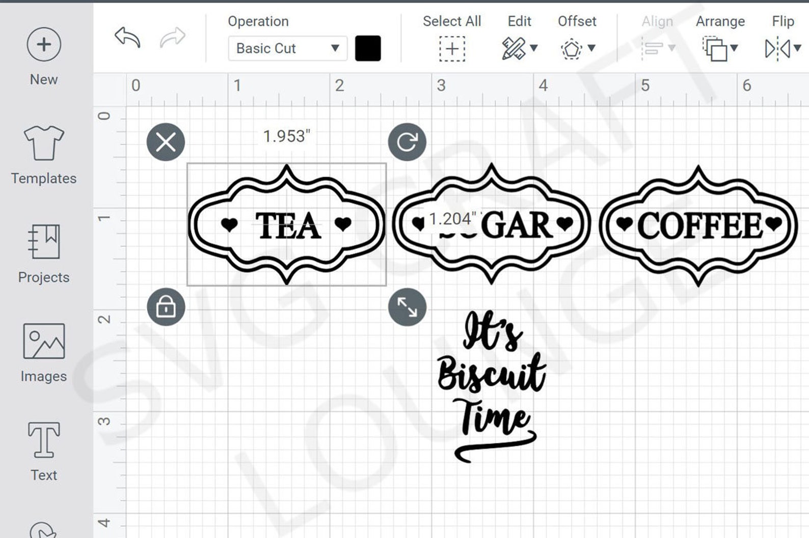 Canister Label Svg Dxf Png Pdf Template Cricut Etsy Singapore