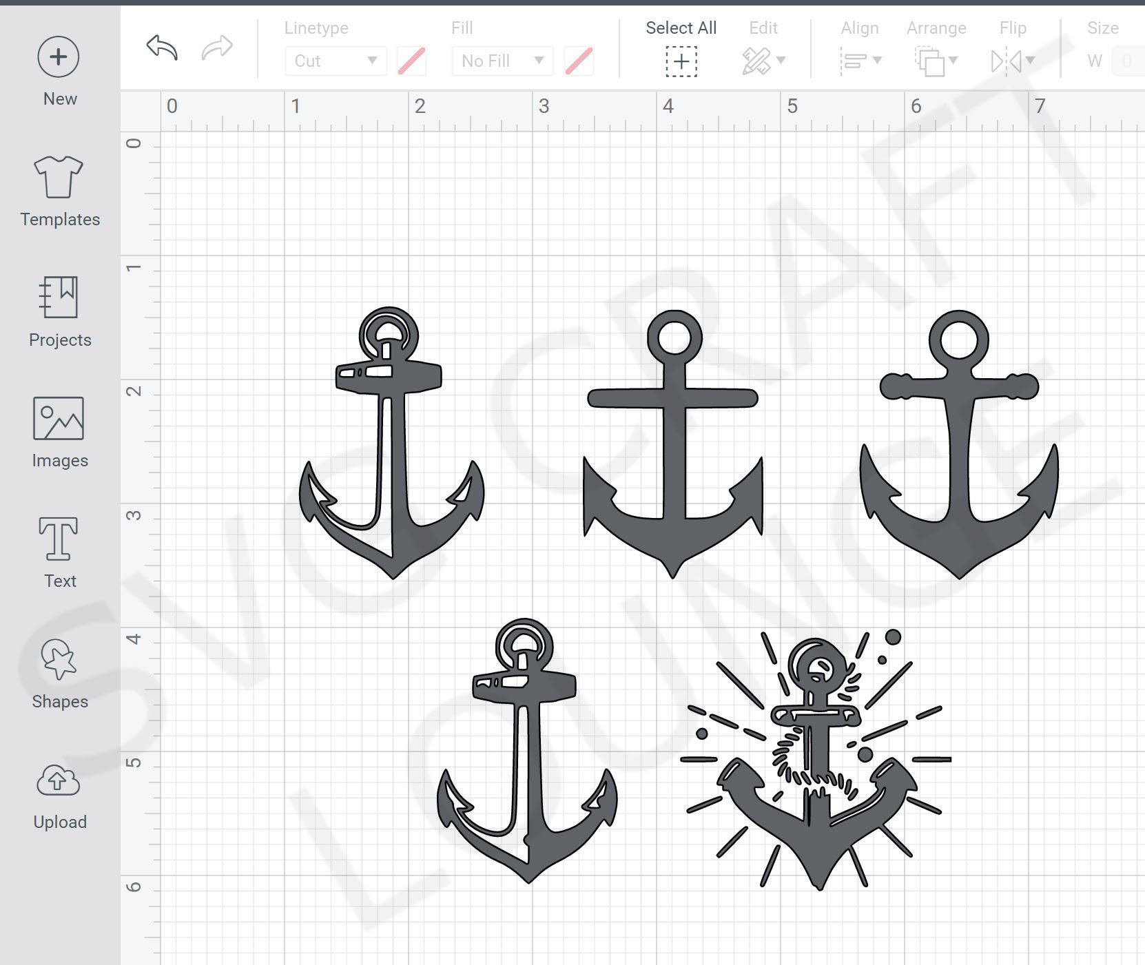 Anchor SVG Clipart Bundle Printable and cut file digital | Etsy