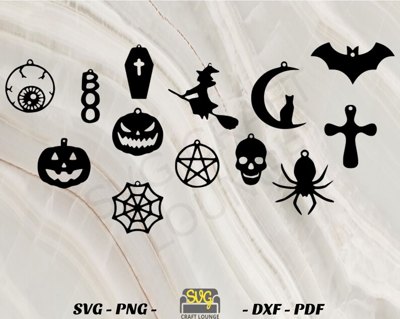 Download Clip Art Art Collectibles Dxf Digital Download Available In Svg Svg Cut File Halloween Earrings Png Pdf Sayings