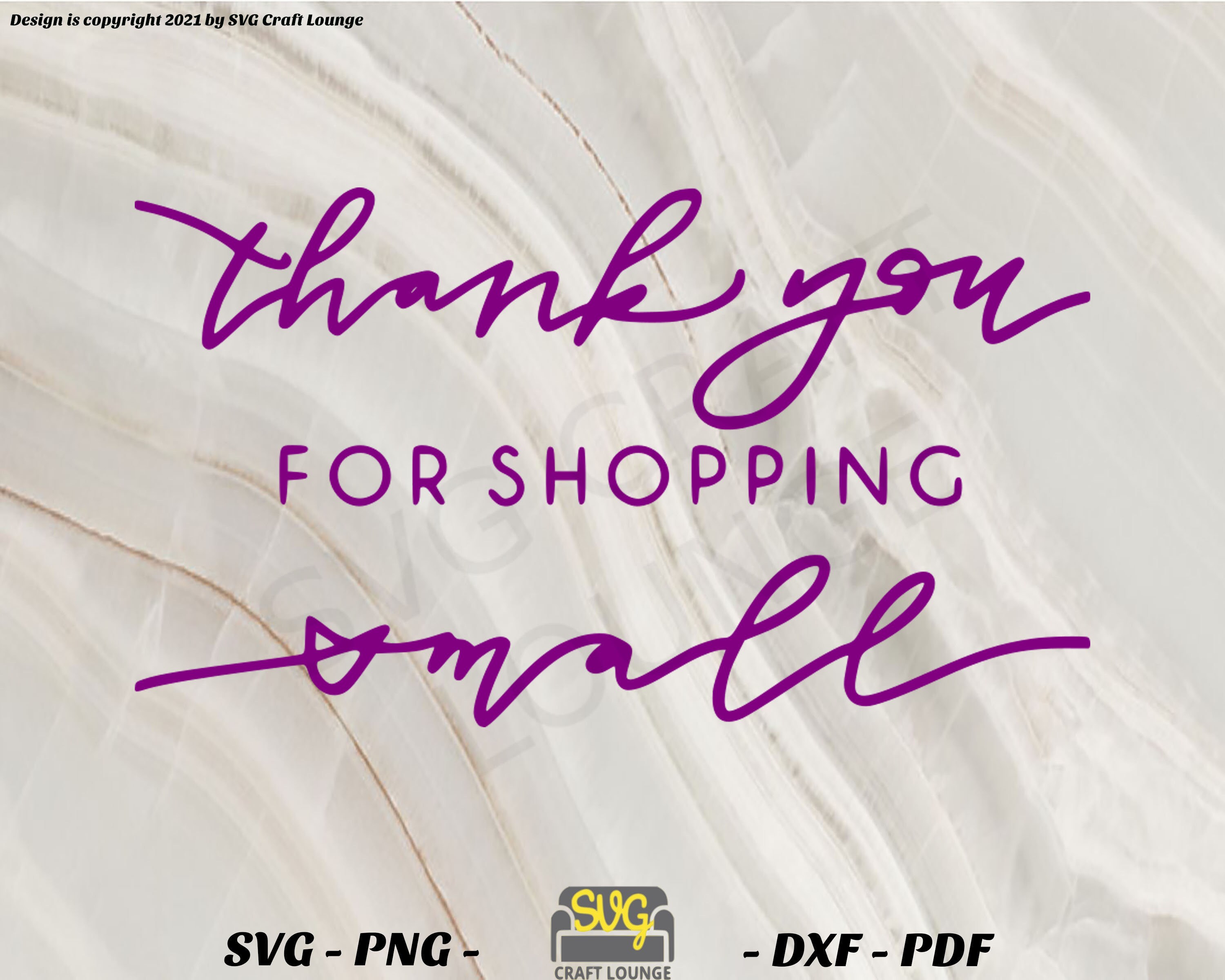 Thank You for Shopping With Us Svg Dxf Png Pdf Etsy