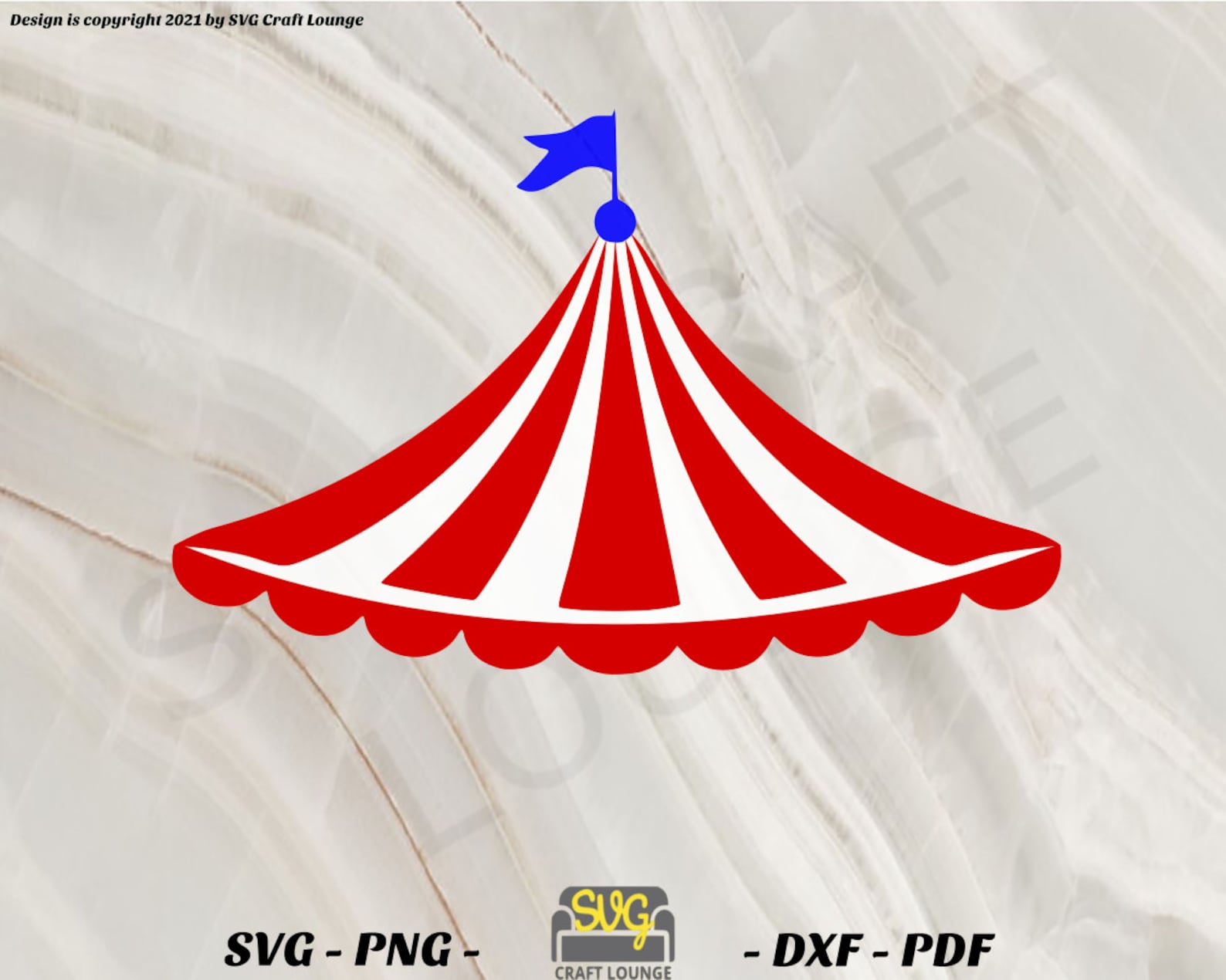 Circus Tent Template Design Cut File Png Dxf Pdf SVG Etsy