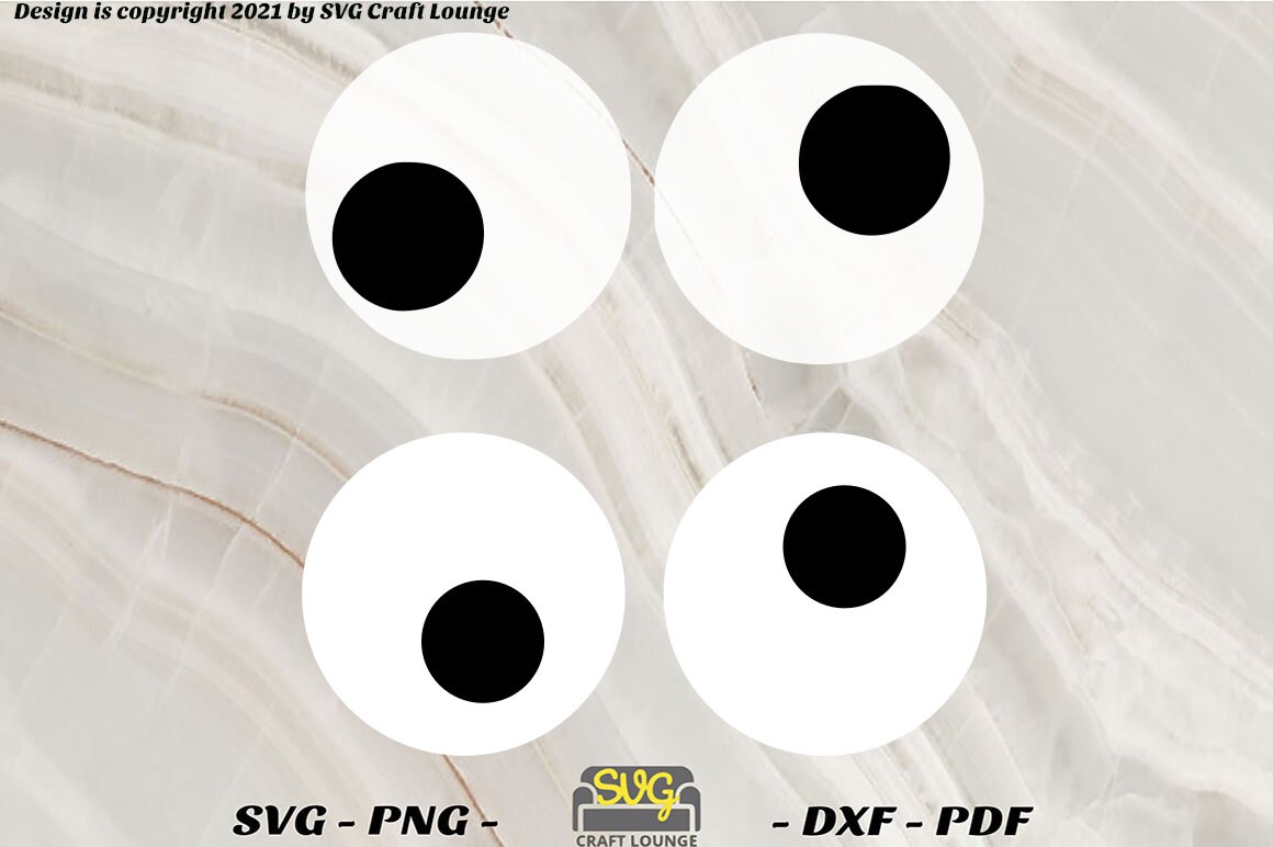 Googly Eyes Bundle SVG Digital Download Available in Svg Etsy