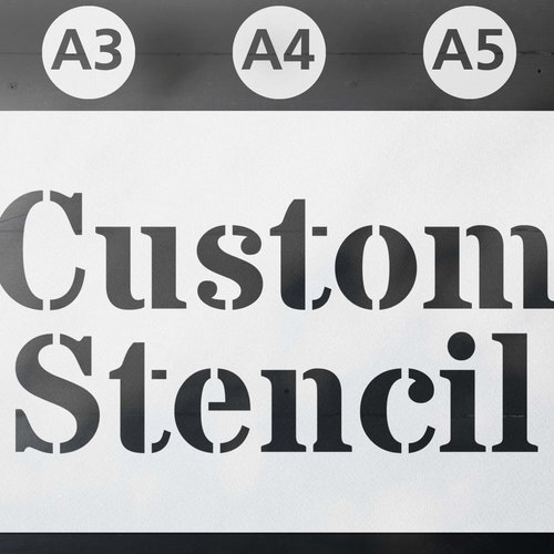 Custom Stencil Image to Stencil A3/A4/A5 Reusable | Etsy UK