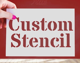 Custom Stencil - Image to Stencil  -A3/A4/A5 - Reusable Flexible