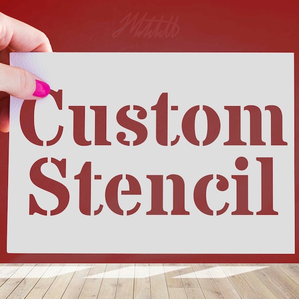 Custom Made Stencil Etsy