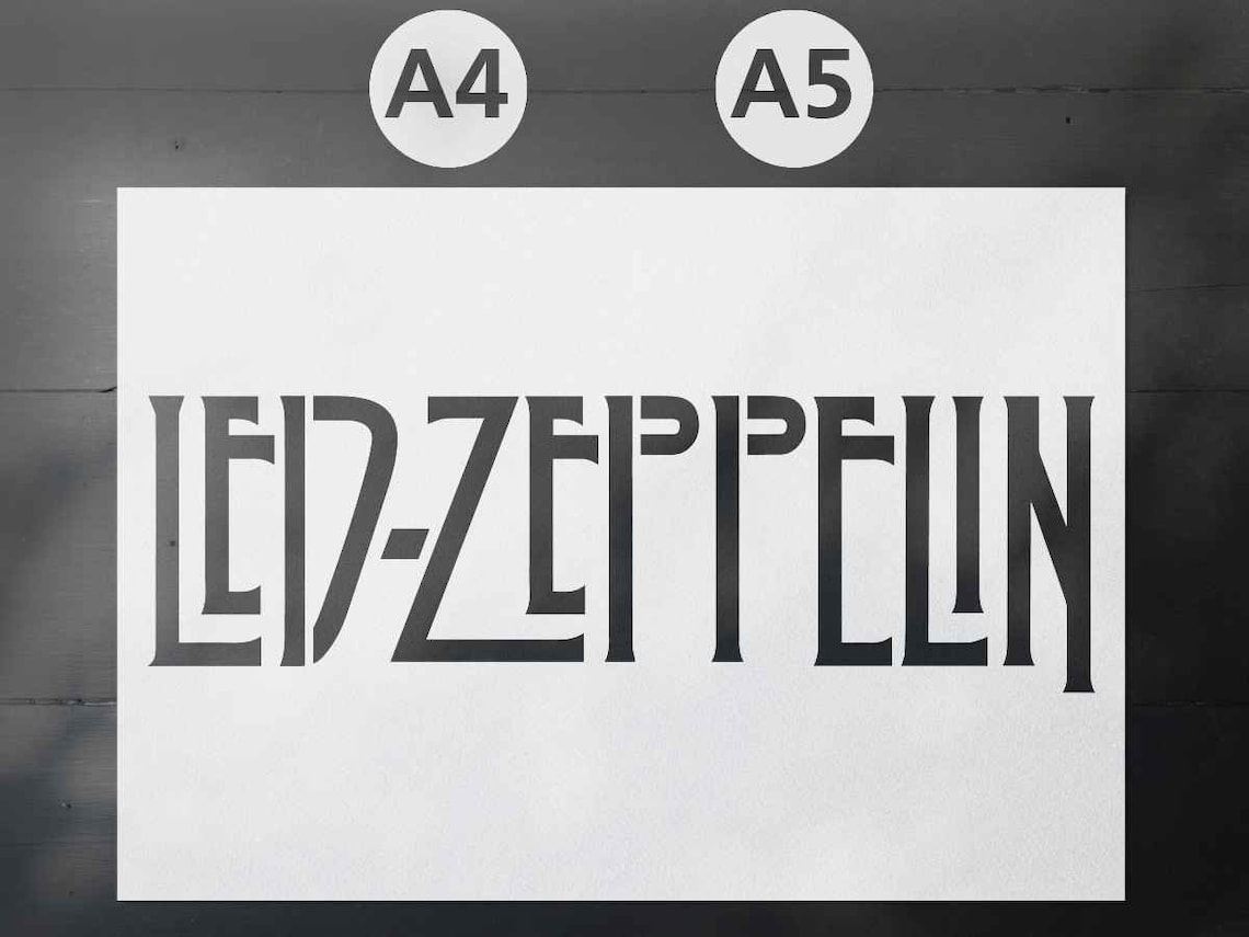 Band Logo Stencils A5 Reusable 190 Micron Mylar Etsy