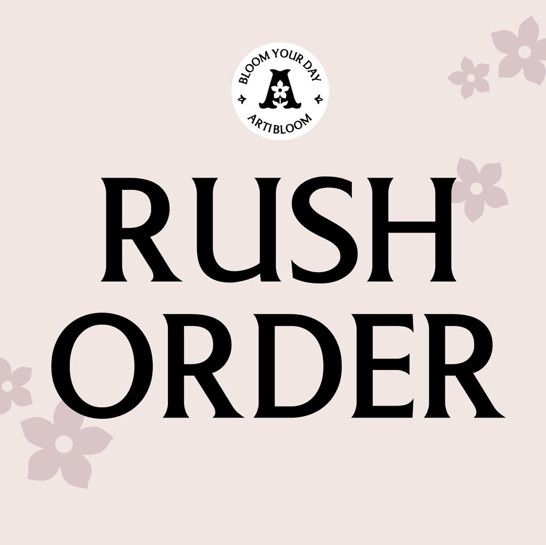 RUSH ORDER Add-on - Skip the Line | Priority Production Upgrade | Fast ...